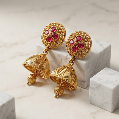 Designer Rubi Bloom Jhumkas