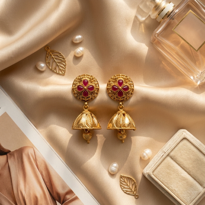 Designer Rubi Bloom Jhumkas