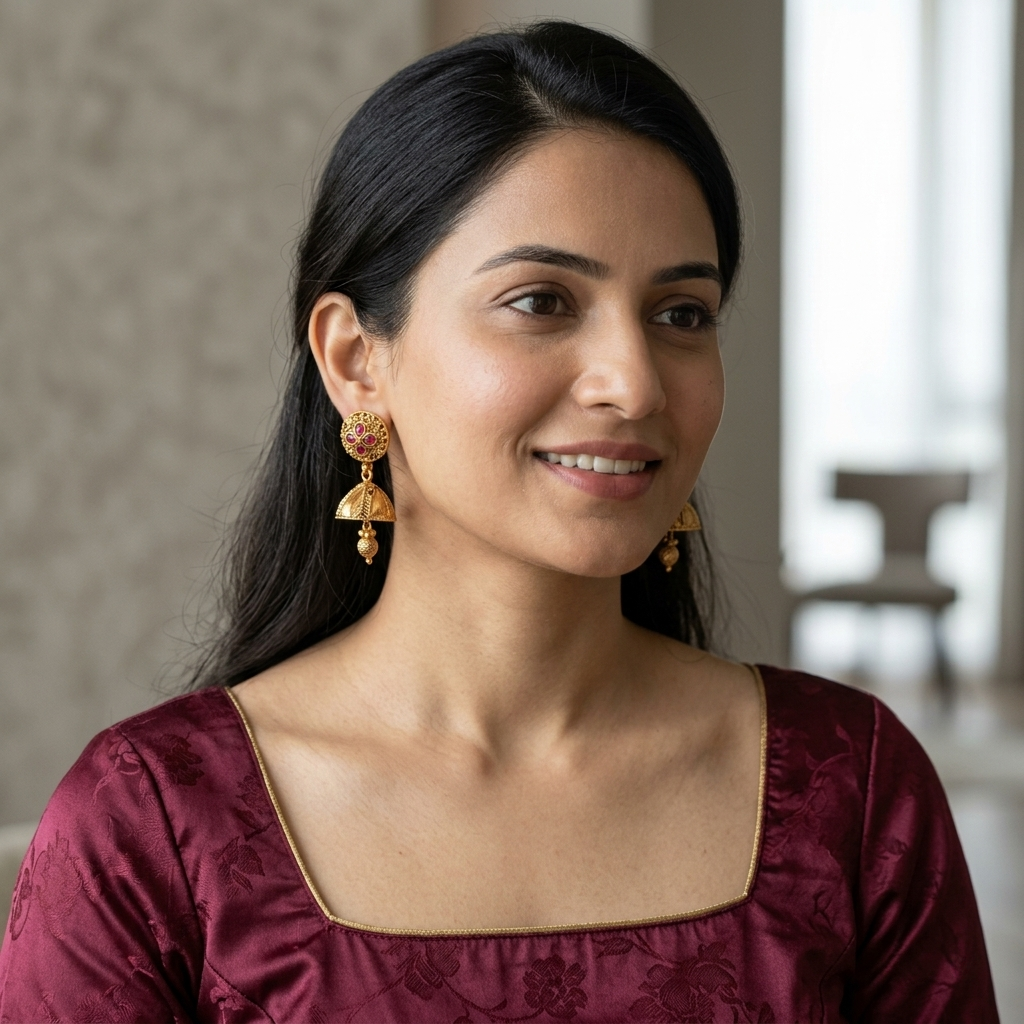 Designer Rubi Bloom Jhumkas