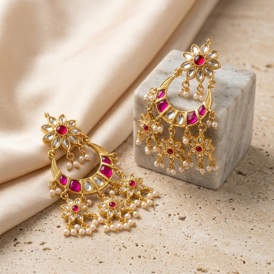Designer Rubi Kundan Danglers