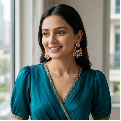 Designer Rubi Kundan Danglers