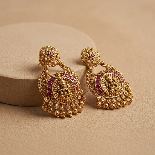 Rajsi Lakshmi Rubi Earrings